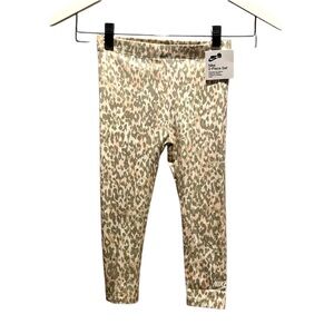 New Nike Girl’s Leopard Print Leggings Size 4T NWT
